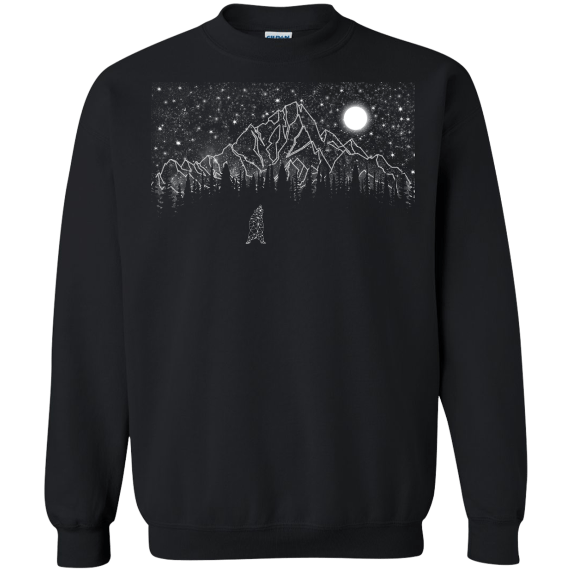 Sweatshirts Black / S Lurking in The Night Crewneck Sweatshirt