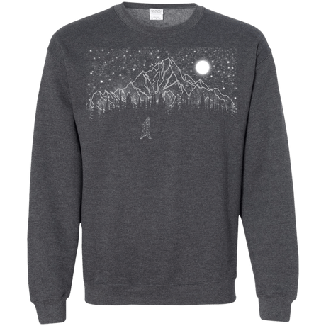 Sweatshirts Dark Heather / S Lurking in The Night Crewneck Sweatshirt