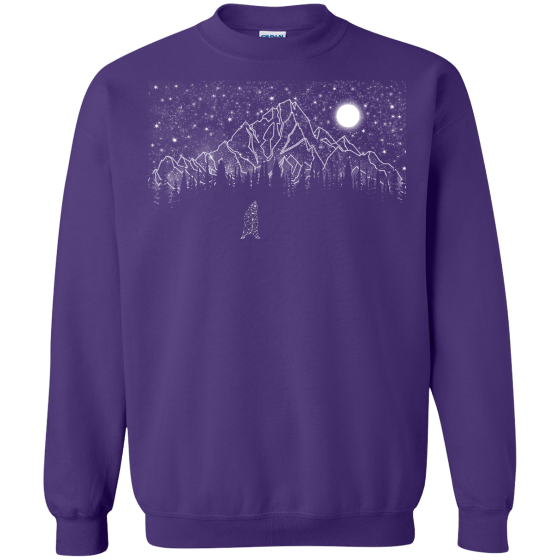 Sweatshirts Purple / S Lurking in The Night Crewneck Sweatshirt