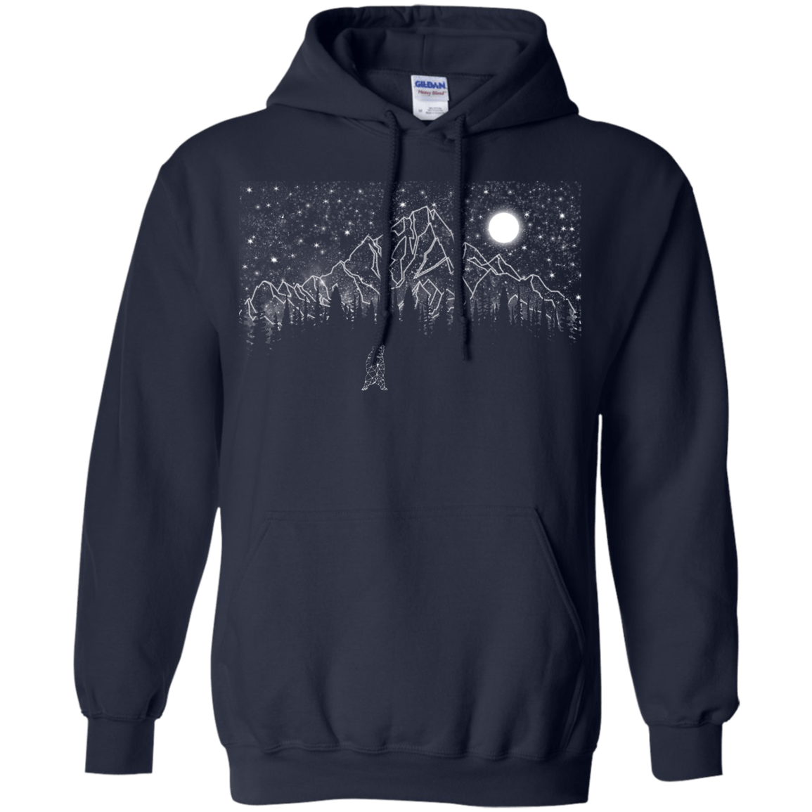 Sweatshirts Navy / S Lurking in The Night Pullover Hoodie