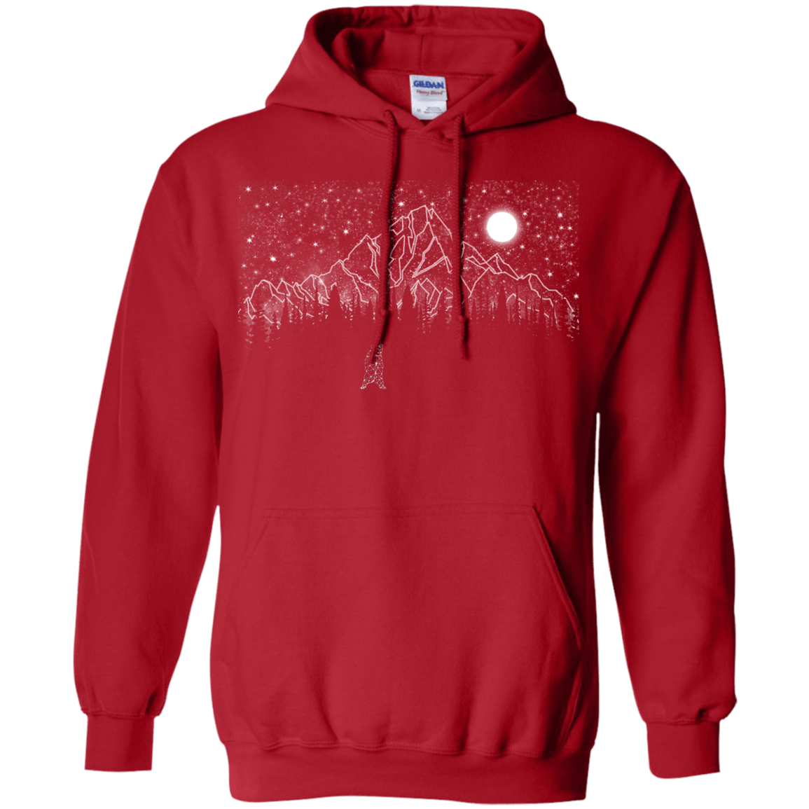 Sweatshirts Red / S Lurking in The Night Pullover Hoodie