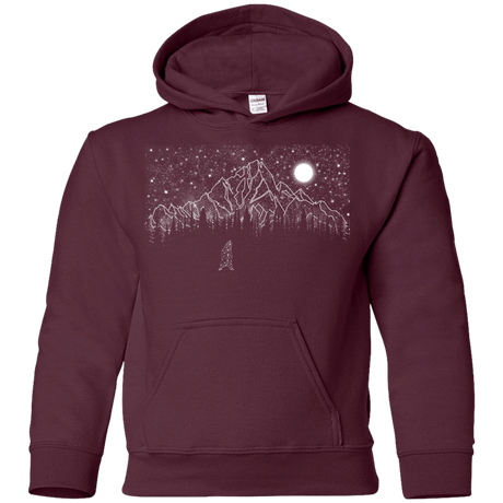 Sweatshirts Maroon / YS Lurking in The Night Youth Hoodie