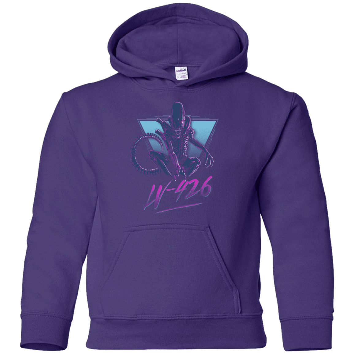 Sweatshirts Purple / YS LV-426 Youth Hoodie