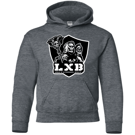 Sweatshirts Dark Heather / YS LXB Youth Hoodie