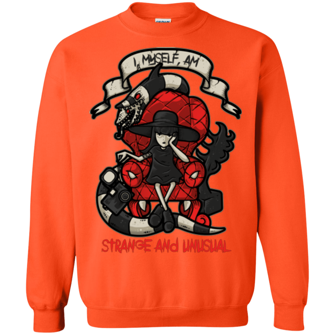Sweatshirts Orange / Small LYDIA THE STRANGE Crewneck Sweatshirt