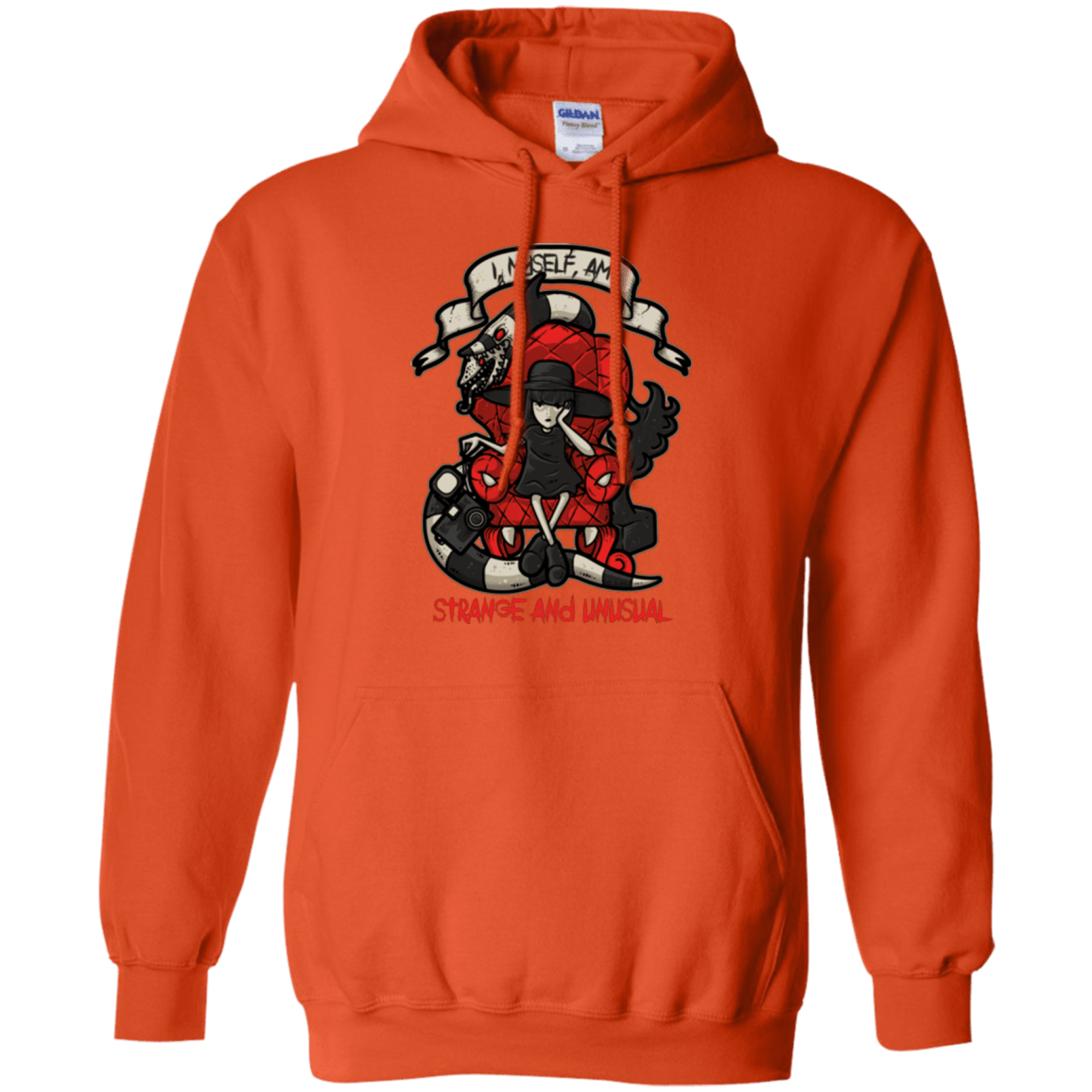 Sweatshirts Orange / Small LYDIA THE STRANGE Pullover Hoodie