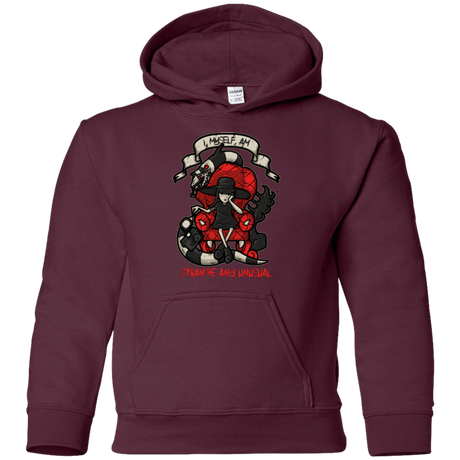 Sweatshirts Maroon / YS LYDIA THE STRANGE Youth Hoodie