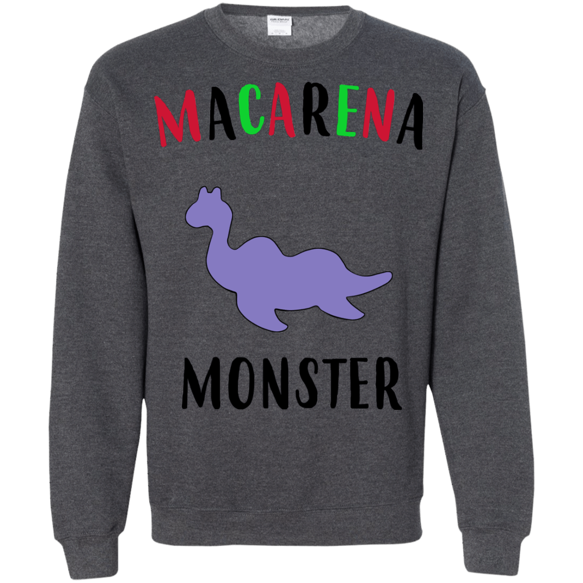 Sweatshirts Dark Heather / S Macarena Monster Crewneck Sweatshirt