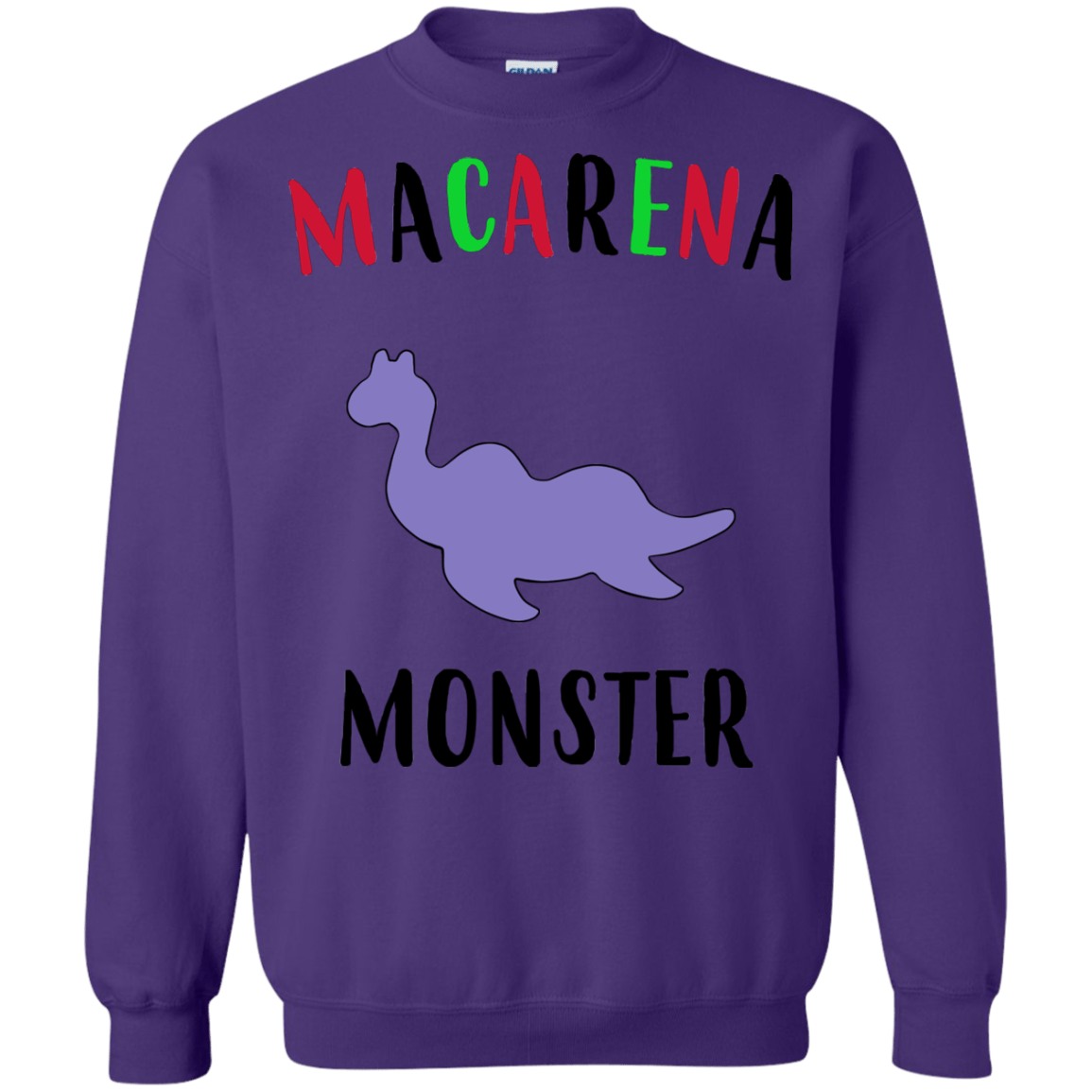 Sweatshirts Purple / S Macarena Monster Crewneck Sweatshirt