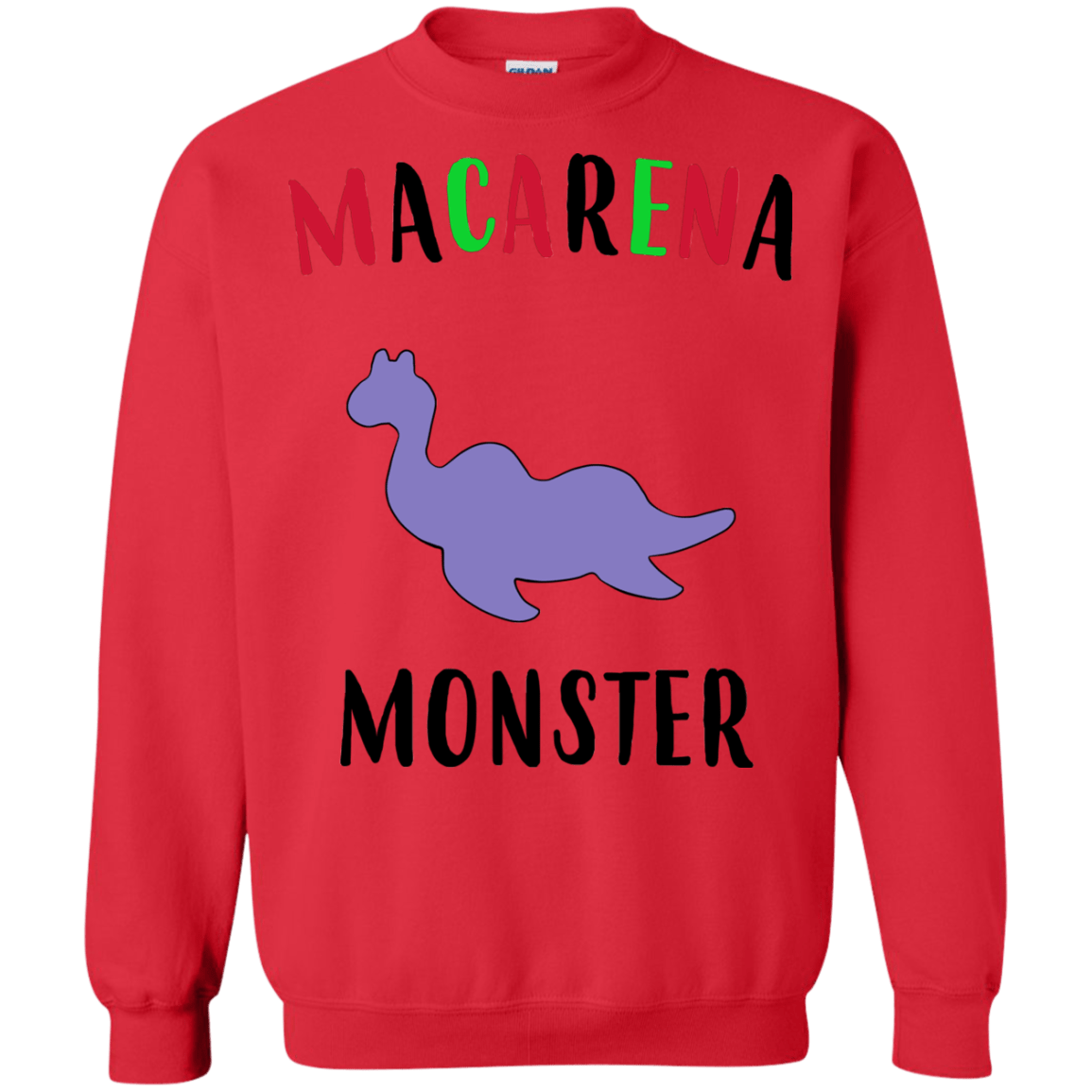 Sweatshirts Red / S Macarena Monster Crewneck Sweatshirt
