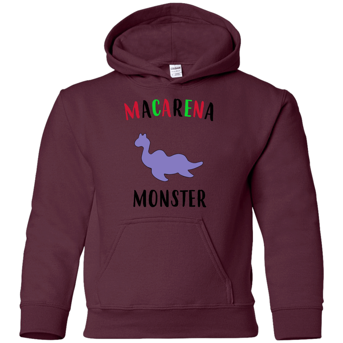Sweatshirts Maroon / YS Macarena Monster Youth Hoodie