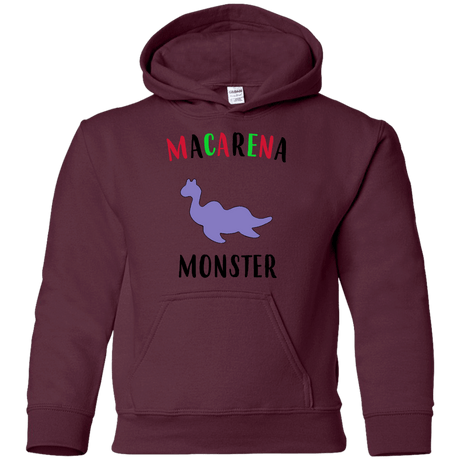 Sweatshirts Maroon / YS Macarena Monster Youth Hoodie