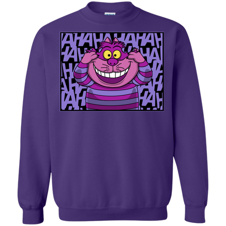 Sweatshirts Purple / Small Mad Cat Crewneck Sweatshirt
