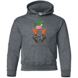 Sweatshirts Dark Heather / YS Mad Hatter Youth Hoodie