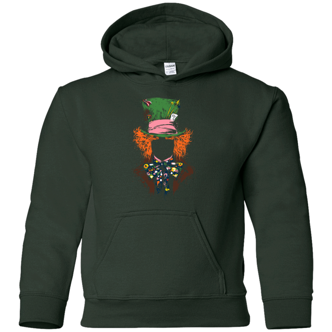 Sweatshirts Forest Green / YS Mad Hatter Youth Hoodie