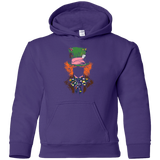Sweatshirts Purple / YS Mad Hatter Youth Hoodie