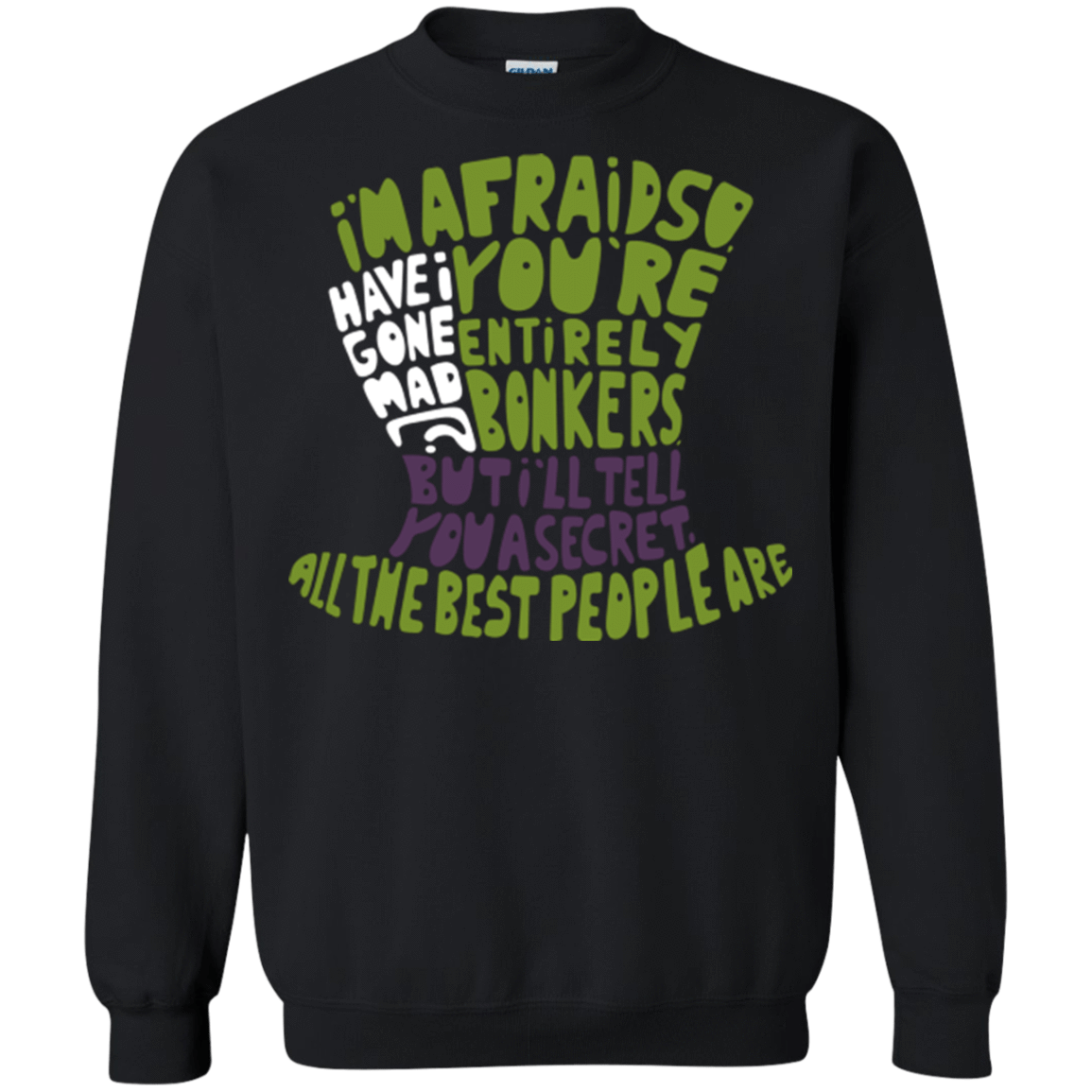 Sweatshirts Black / Small MAD HATTER2 Crewneck Sweatshirt