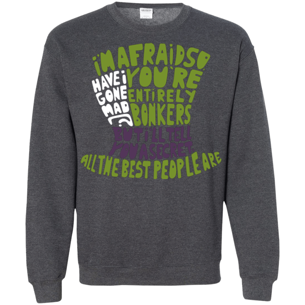 Sweatshirts Dark Heather / Small MAD HATTER2 Crewneck Sweatshirt