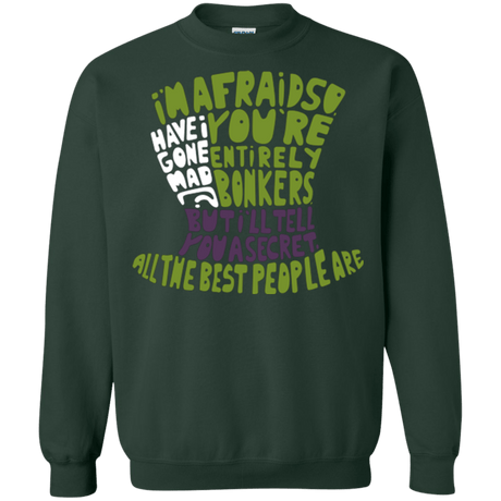 Sweatshirts Forest Green / Small MAD HATTER2 Crewneck Sweatshirt