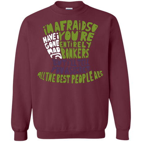 Sweatshirts Maroon / Small MAD HATTER2 Crewneck Sweatshirt