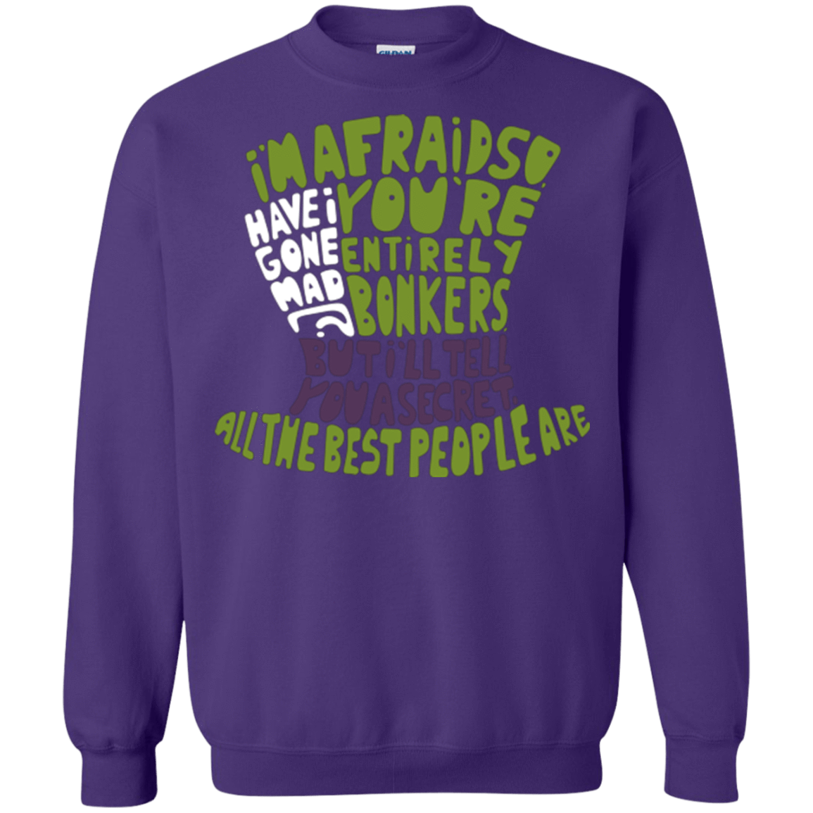 Sweatshirts Purple / Small MAD HATTER2 Crewneck Sweatshirt