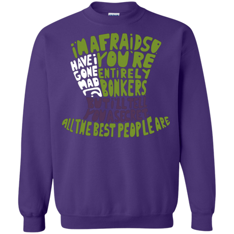 Sweatshirts Purple / Small MAD HATTER2 Crewneck Sweatshirt