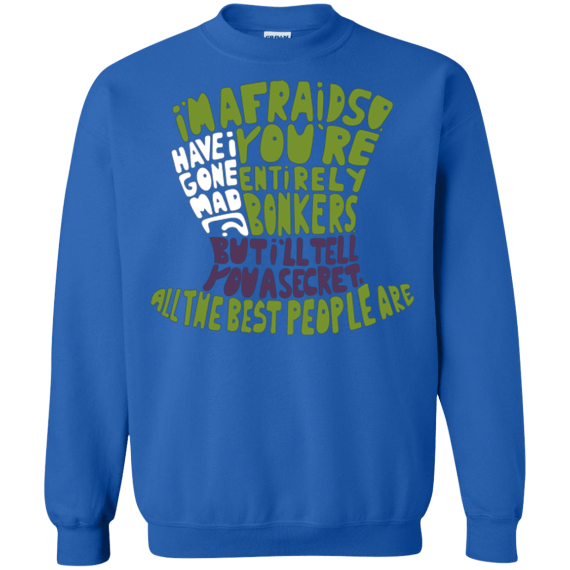 Sweatshirts Royal / Small MAD HATTER2 Crewneck Sweatshirt