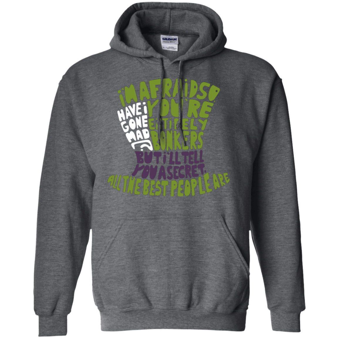 Sweatshirts Dark Heather / Small MAD HATTER2 Pullover Hoodie