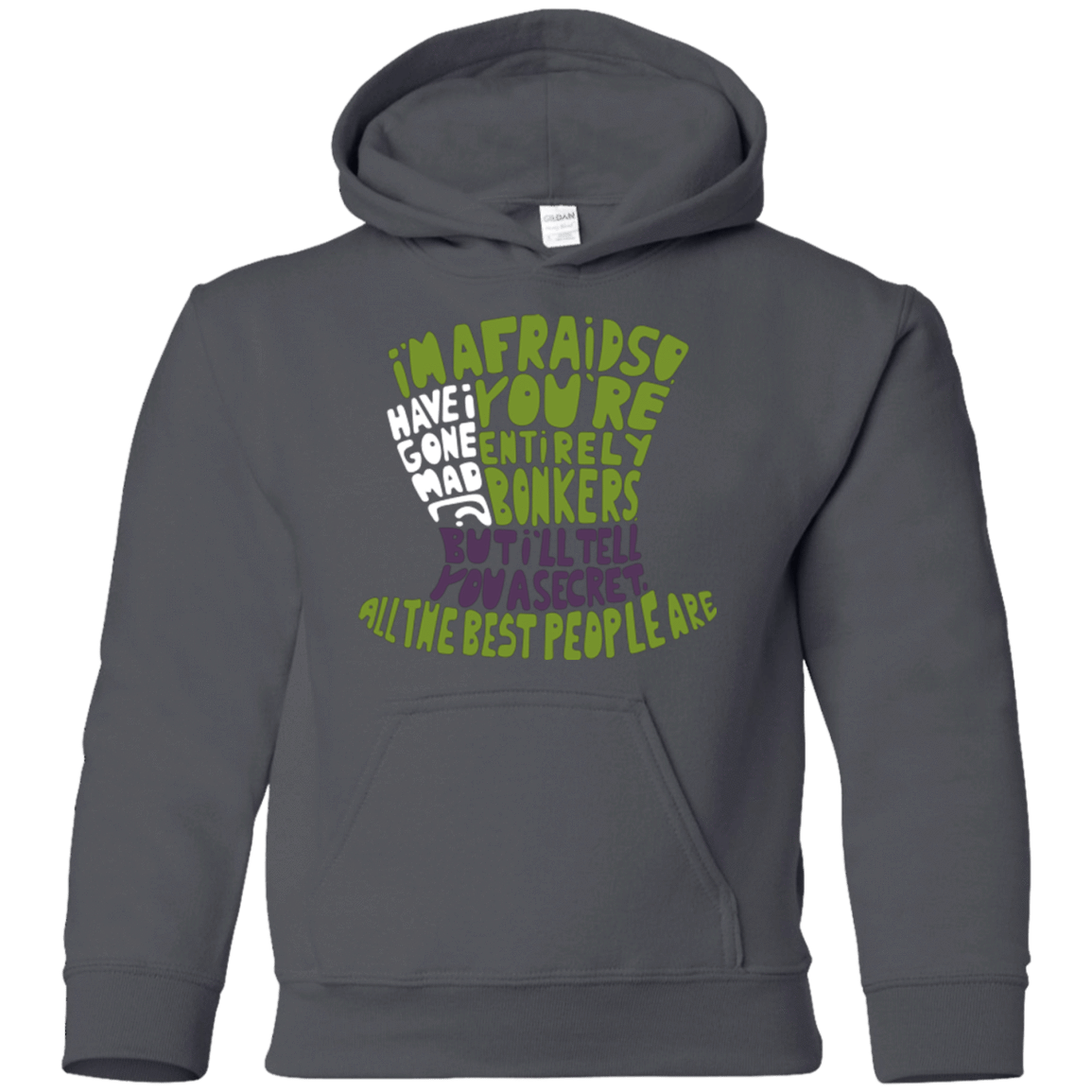 Sweatshirts Charcoal / YS MAD HATTER2 Youth Hoodie