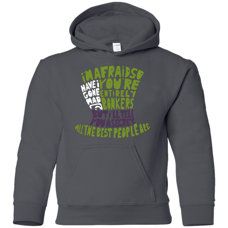 Sweatshirts Charcoal / YS MAD HATTER2 Youth Hoodie