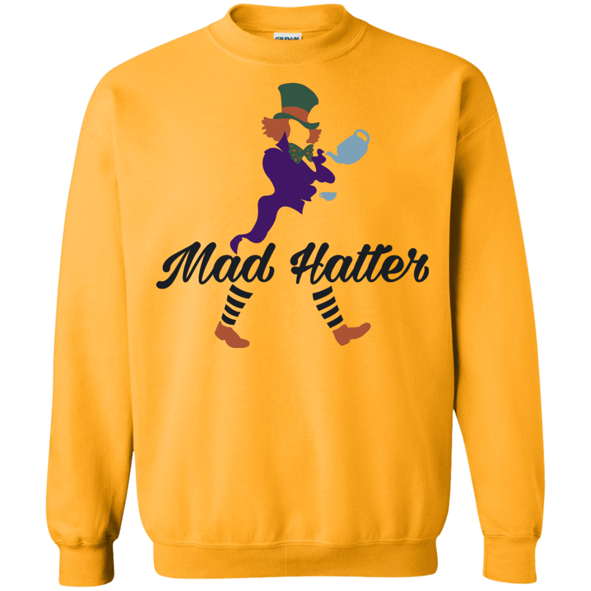 Sweatshirts Gold / Small Mad Hattter Crewneck Sweatshirt