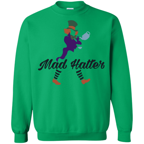 Sweatshirts Irish Green / Small Mad Hattter Crewneck Sweatshirt