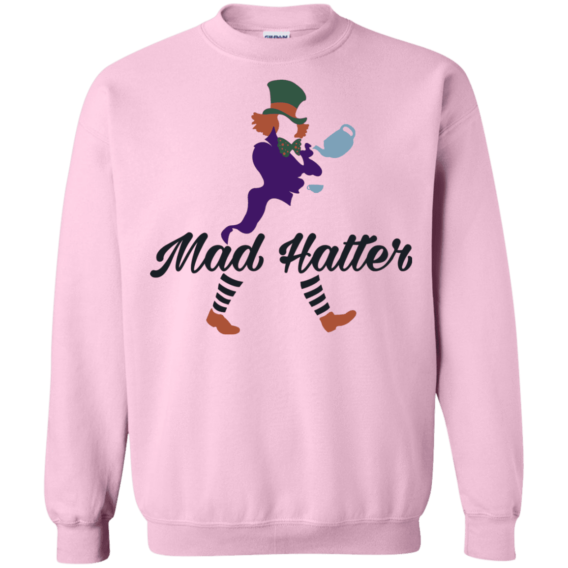 Sweatshirts Light Pink / Small Mad Hattter Crewneck Sweatshirt