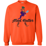 Sweatshirts Orange / Small Mad Hattter Crewneck Sweatshirt