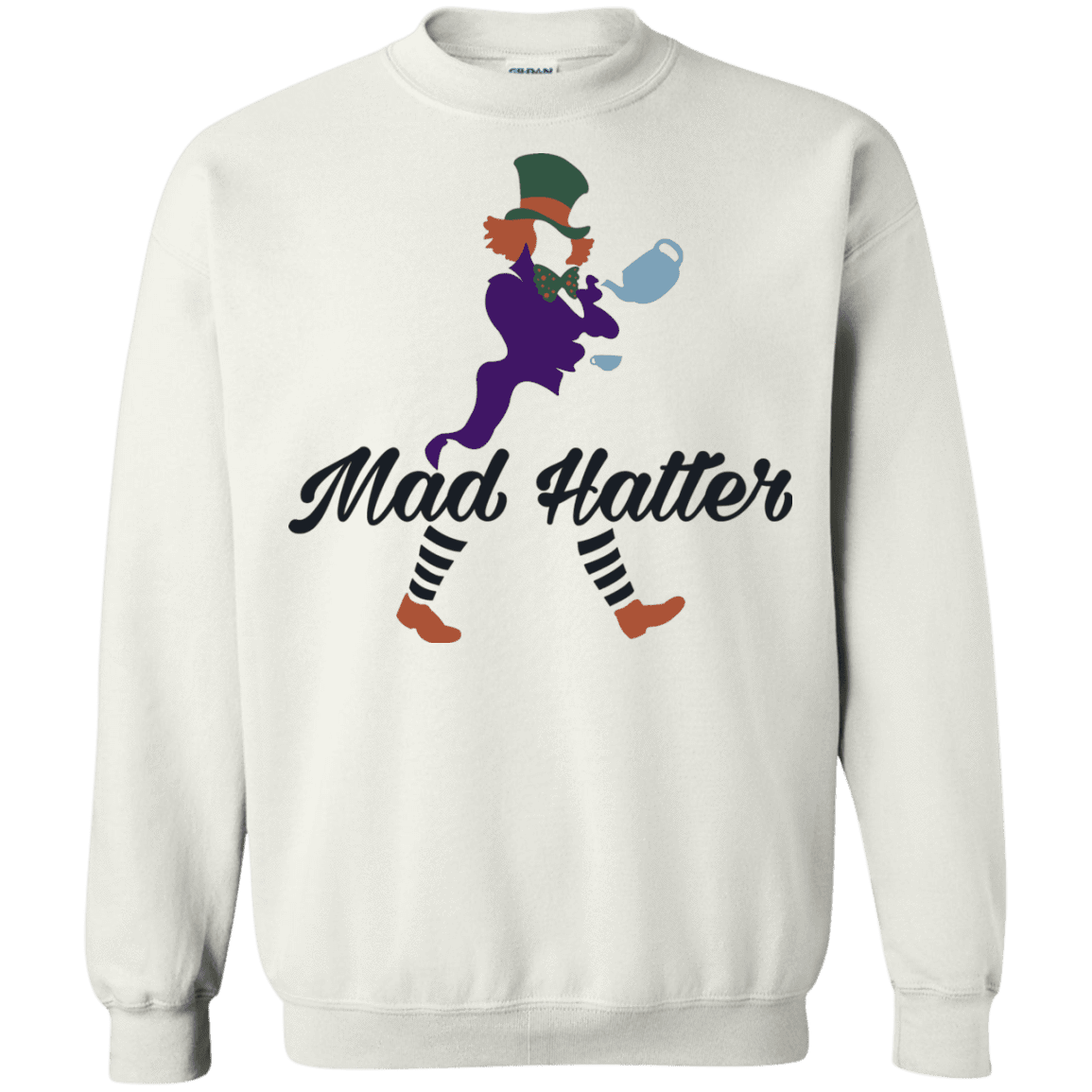 Sweatshirts White / Small Mad Hattter Crewneck Sweatshirt