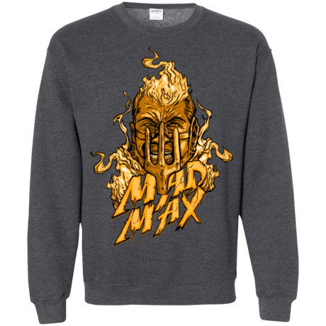 Sweatshirts Dark Heather / Small Mad Head Crewneck Sweatshirt