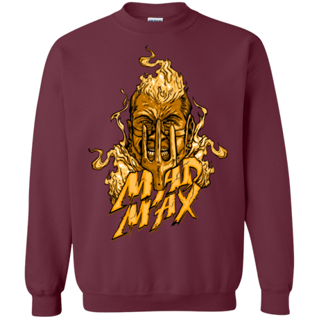 Sweatshirts Maroon / Small Mad Head Crewneck Sweatshirt
