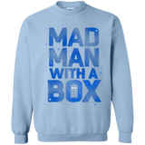 Sweatshirts Light Blue / Small Mad Man Box Crewneck Sweatshirt