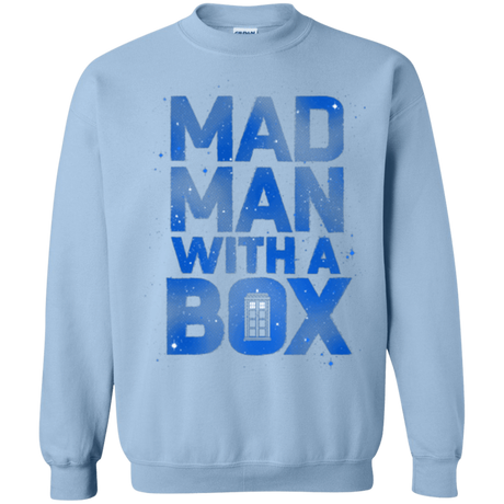 Sweatshirts Light Blue / Small Mad Man Box Crewneck Sweatshirt