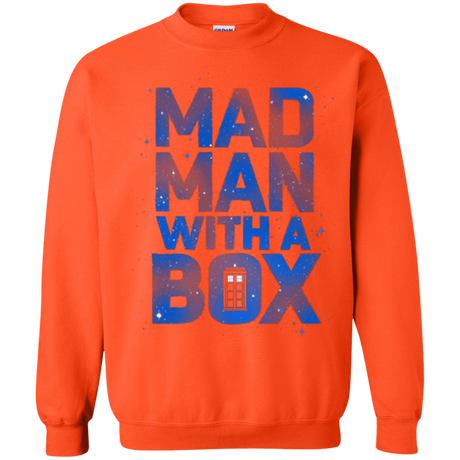 Sweatshirts Orange / Small Mad Man Box Crewneck Sweatshirt