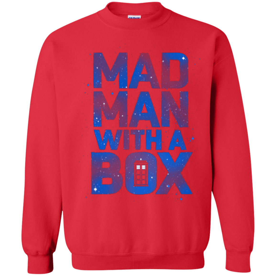 Sweatshirts Red / Small Mad Man Box Crewneck Sweatshirt