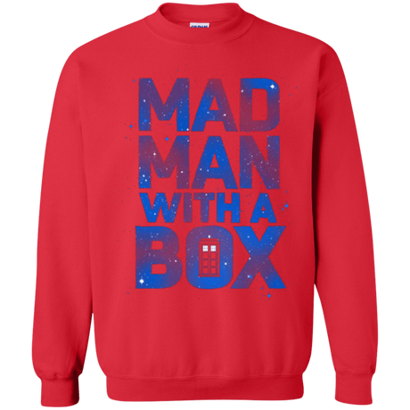 Sweatshirts Red / Small Mad Man Box Crewneck Sweatshirt