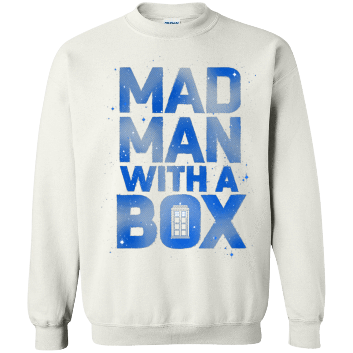 Sweatshirts White / Small Mad Man Box Crewneck Sweatshirt