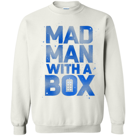 Sweatshirts White / Small Mad Man Box Crewneck Sweatshirt