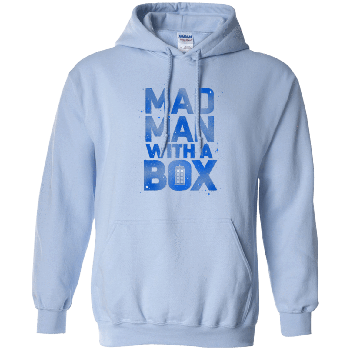 Sweatshirts Light Blue / Small Mad Man Box Pullover Hoodie