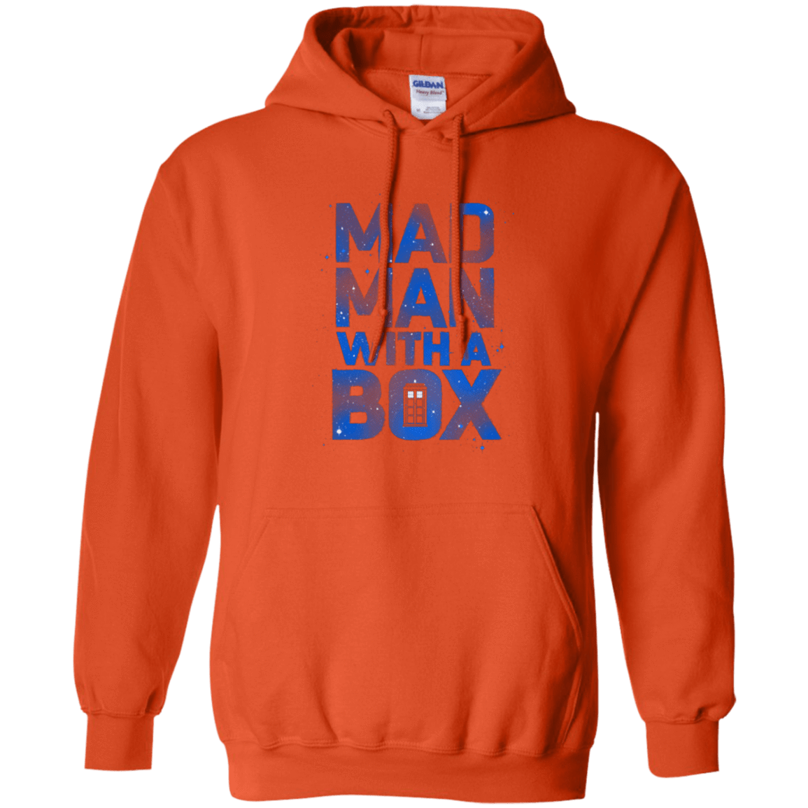 Sweatshirts Orange / Small Mad Man Box Pullover Hoodie