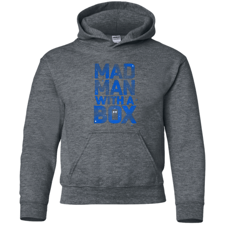 Sweatshirts Dark Heather / YS Mad Man Box Youth Hoodie
