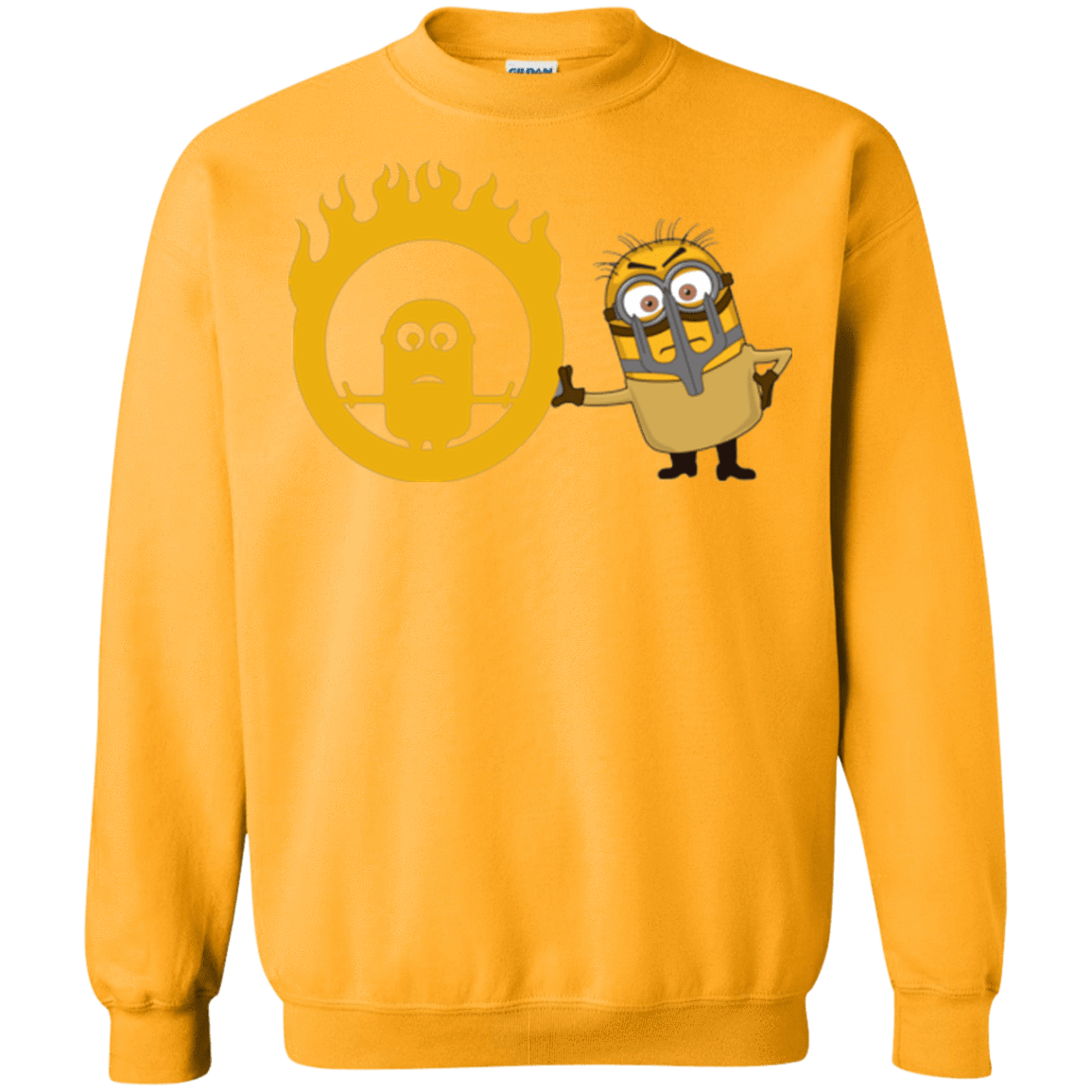 Sweatshirts Gold / Small Mad Minion Crewneck Sweatshirt