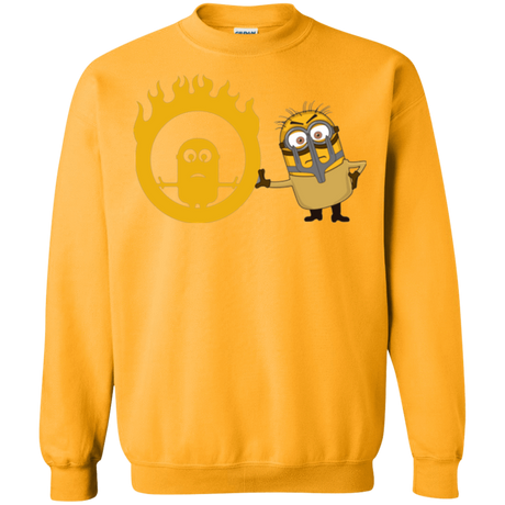 Sweatshirts Gold / Small Mad Minion Crewneck Sweatshirt