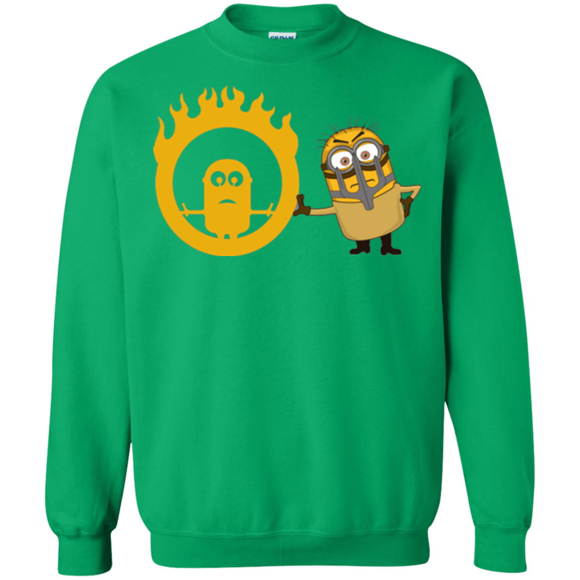 Sweatshirts Irish Green / Small Mad Minion Crewneck Sweatshirt